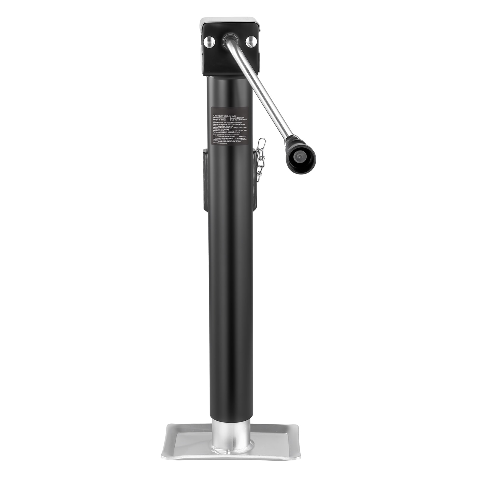 Trailer Jack Weld-on Pipe Mount Swivel Trailer Jack 5000 Lbs 15" Travel_voghion.com